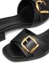 Jimmy Choo Hawke buckled leather slides Zwart - Thumbnail 5