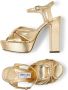 Jimmy Choo Heeloise sandalen met metallic afwerking Goud - Thumbnail 10