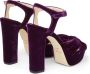 Jimmy Choo Heloise sandalen met plateauzool Paars - Thumbnail 3