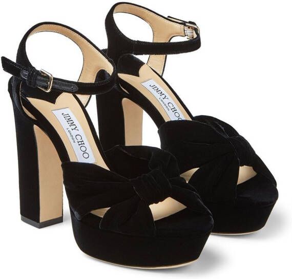 Jimmy Choo Heloise sandalen met plateauzool Zwart