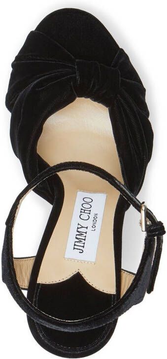 Jimmy Choo Heloise sandalen met plateauzool Zwart