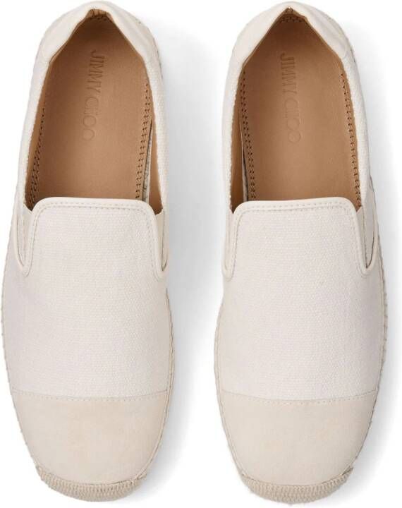 Jimmy Choo Ivan canvas espadrilles Wit