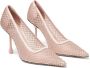 Jimmy Choo Ixia 95 mm satijnen pumps Roze - Thumbnail 2