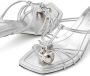 Jimmy Choo Jemma 50 mm leren muiltjes Zilver - Thumbnail 5