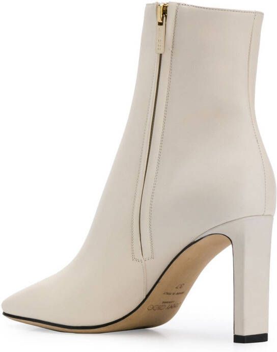 Jimmy Choo Laarsjes met logo Wit