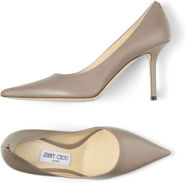 Jimmy Choo Love pumps met puntige neus Beige