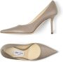 Jimmy Choo Liefde leren stiletto pumps Beige Dames - Thumbnail 10