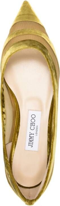 Jimmy Choo Love Flat ballerina's Groen