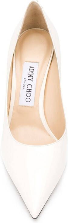 Jimmy Choo Love lakleren pumps Wit