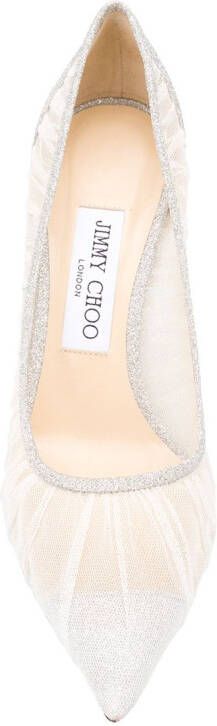 Jimmy Choo Love pumps met glitter Wit