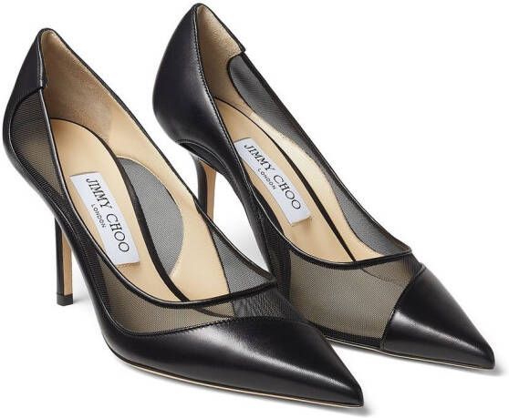 Jimmy Choo Love pumps met mesh vlak Zwart
