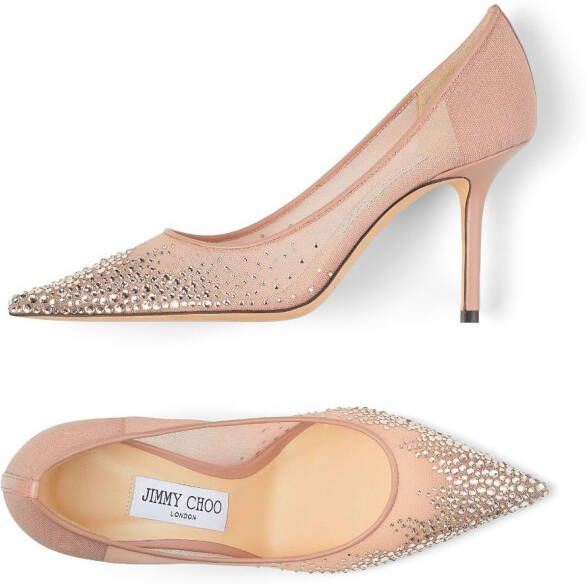 Jimmy Choo Love pumps verfraaid met kristallen Roze