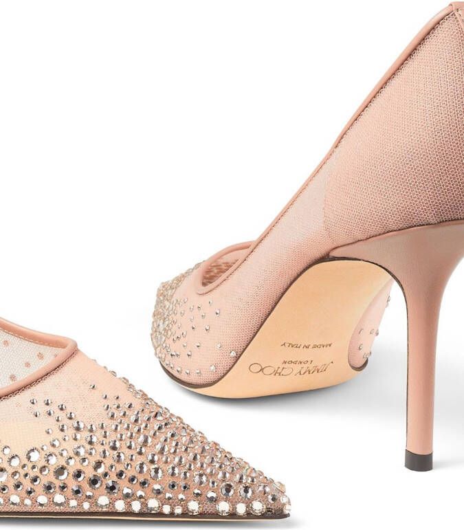 Jimmy Choo Love pumps verfraaid met kristallen Roze