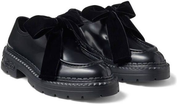 Jimmy Choo Marlow loafers met strikdetail Zwart