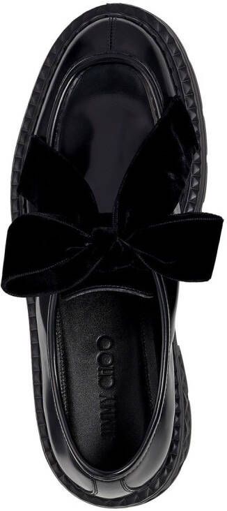 Jimmy Choo Marlow loafers met strikdetail Zwart