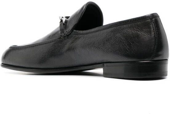 Jimmy Choo Marti Reverse leren loafers Zwart