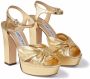 Jimmy Choo Metallic sandalen Goud - Thumbnail 2