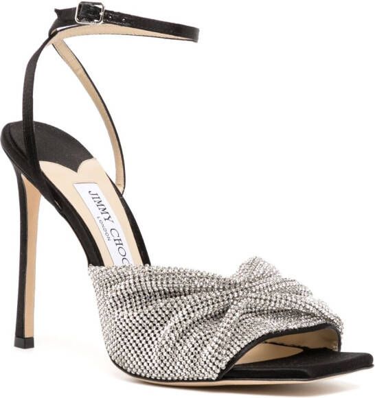 Jimmy Choo Sandalen verfraaid met kristallen Zwart