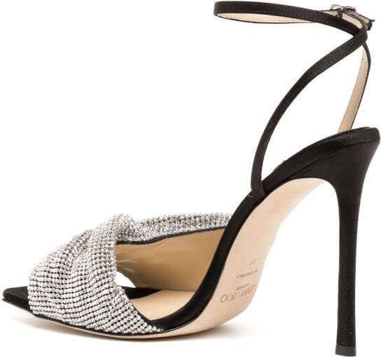 Jimmy Choo Sandalen verfraaid met kristallen Zwart