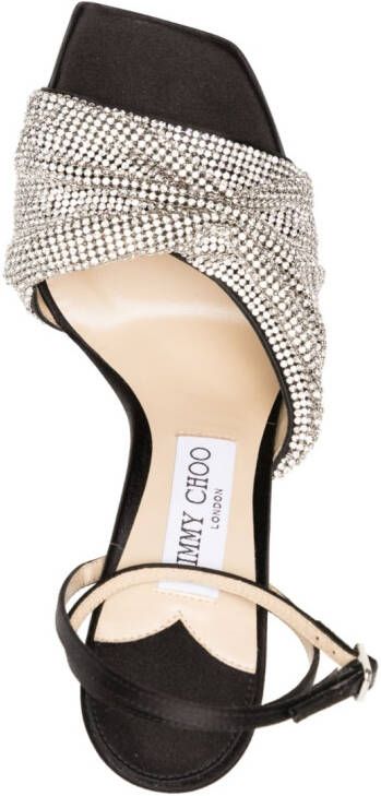 Jimmy Choo Sandalen verfraaid met kristallen Zwart