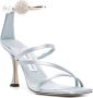 Jimmy Choo Otillia 90 mm satijnen sandalen Blauw - Thumbnail 2