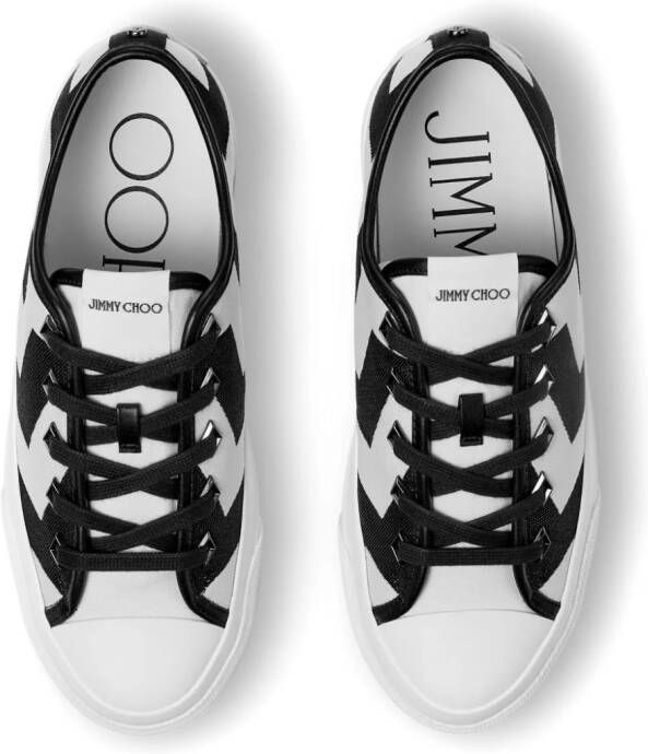 Jimmy Choo Palma Maxi sneakers met geometrische print Wit
