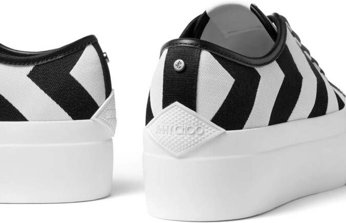 Jimmy Choo Palma Maxi sneakers met geometrische print Wit