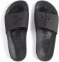 Jimmy Choo Port slippers met logopatch Zwart - Thumbnail 4