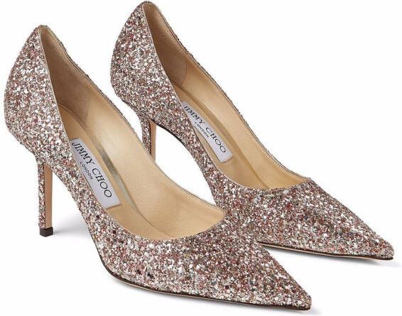 Jimmy Choo Pumps met glitter Roze