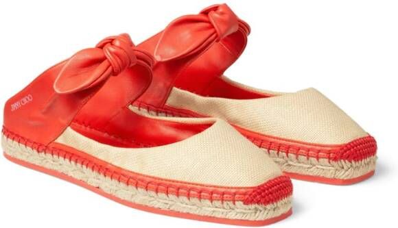 Jimmy Choo Reka geweven espadrilles Rood