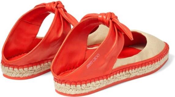 Jimmy Choo Reka geweven espadrilles Rood