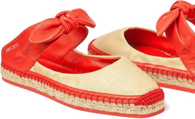 Jimmy Choo Reka geweven espadrilles Rood