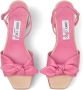 Jimmy Choo Rica leren 95mm sandalen met plateauzool Roze - Thumbnail 4