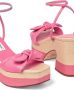 Jimmy Choo Rica leren 95mm sandalen met plateauzool Roze - Thumbnail 5