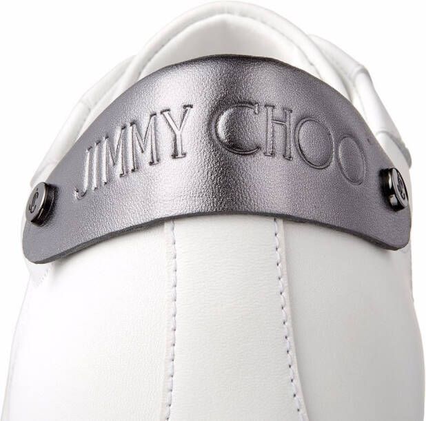 Jimmy Choo Rome M leren sneakers Wit