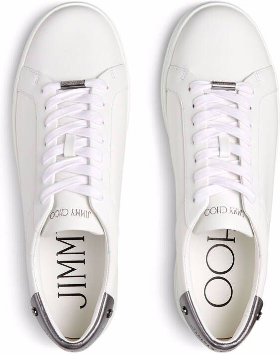 Jimmy Choo Rome M leren sneakers Wit