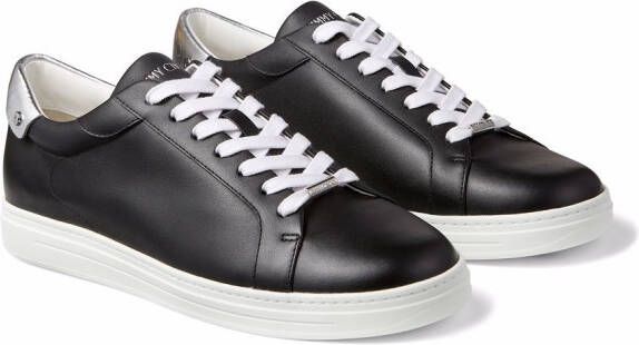 Jimmy Choo Rome M leren sneakers Zwart