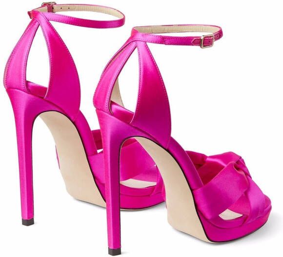 Jimmy Choo Rosie sandalen met satijnen afwerking Roze