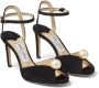 Jimmy Choo Sacora sandalen verfraaid met parels Zwart - Thumbnail 2