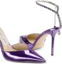 Jimmy Choo Paarse hakpumps met kristalversiering Purple Dames - Thumbnail 12