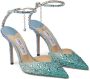 Jimmy Choo Saeda sandalen verfraaid met kristal Groen - Thumbnail 7