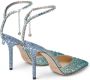 Jimmy Choo Saeda sandalen verfraaid met kristal Groen - Thumbnail 8
