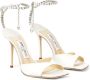 Jimmy Choo Saeda sandalen met kristal Wit - Thumbnail 2