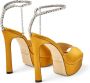 Jimmy Choo Saeda sandalen verfraaid met kristal Geel - Thumbnail 6