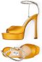 Jimmy Choo Saeda sandalen verfraaid met kristal Geel - Thumbnail 8