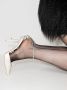 Jimmy Choo Saeda pumps met kristallen enkelbandje Wit - Thumbnail 5