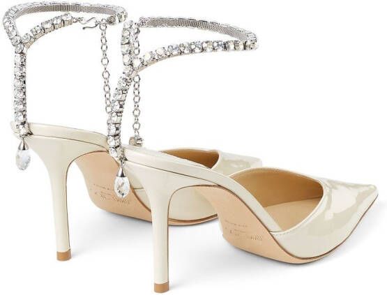 Jimmy Choo Saeda pumps met puntige neus Beige