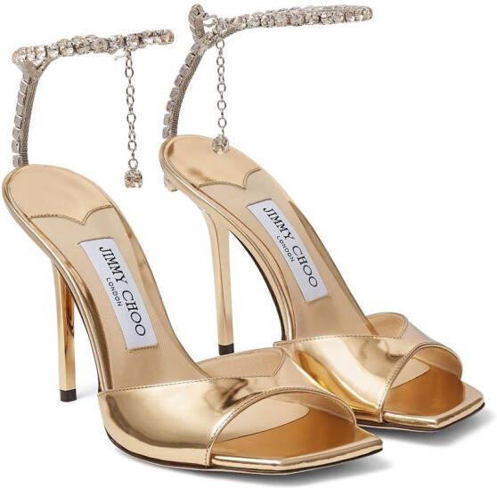 Jimmy Choo Saeda sandalen Goud