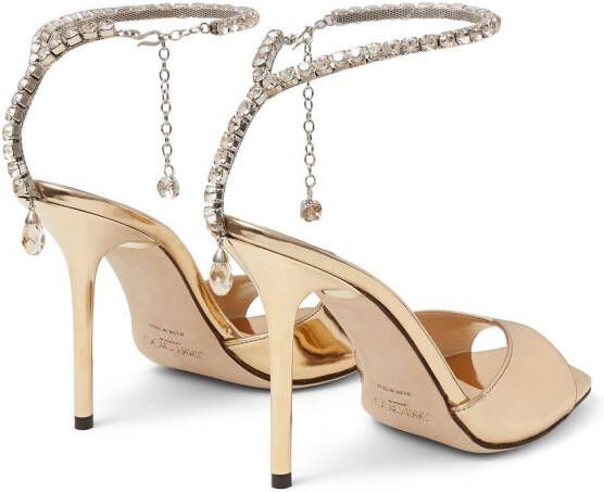 Jimmy Choo Saeda sandalen Goud