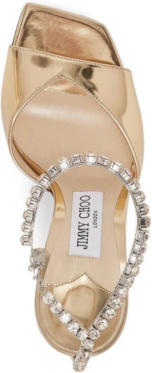 Jimmy Choo Saeda sandalen Goud